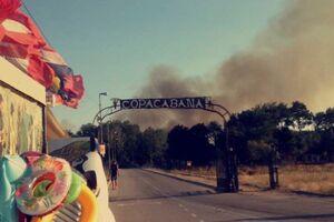 Ulcinj: Požar u zaleđu "Kopakabane"