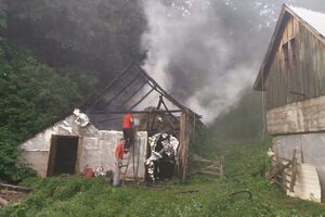 Požar u selu Vojkovići kod Kolašina: Uništena štala