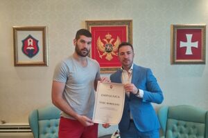 Prijem za šampiona - Borozan je ponos Cetinja