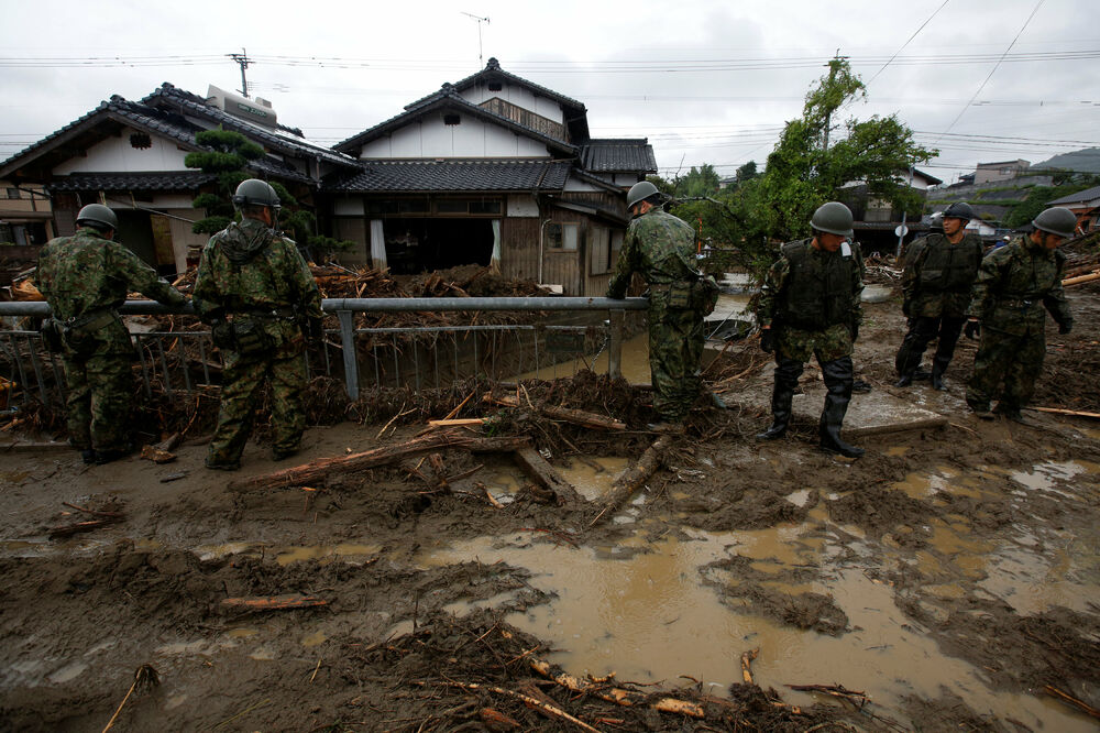 Kjušu poplave, Foto: Reuters