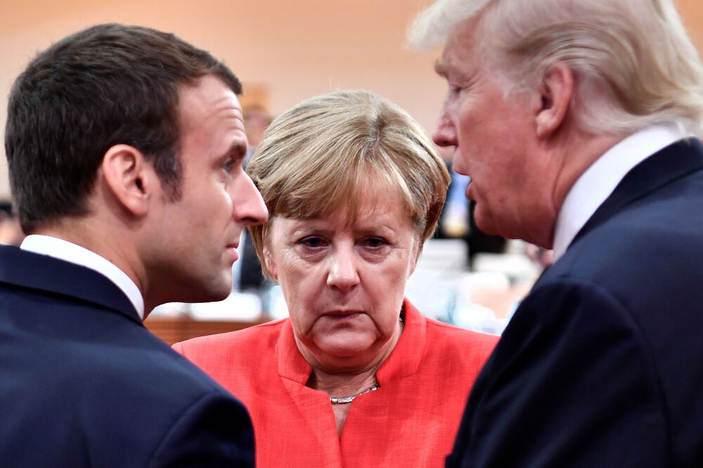 Angela Merkel, Donald Tramp, Emanuel Makron, Foto: Reuters