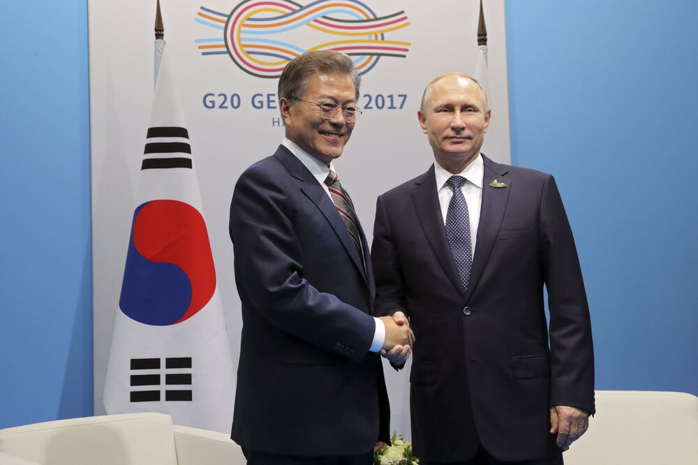 Mun Džae-in, Vladimir Putin, Foto: Reuters