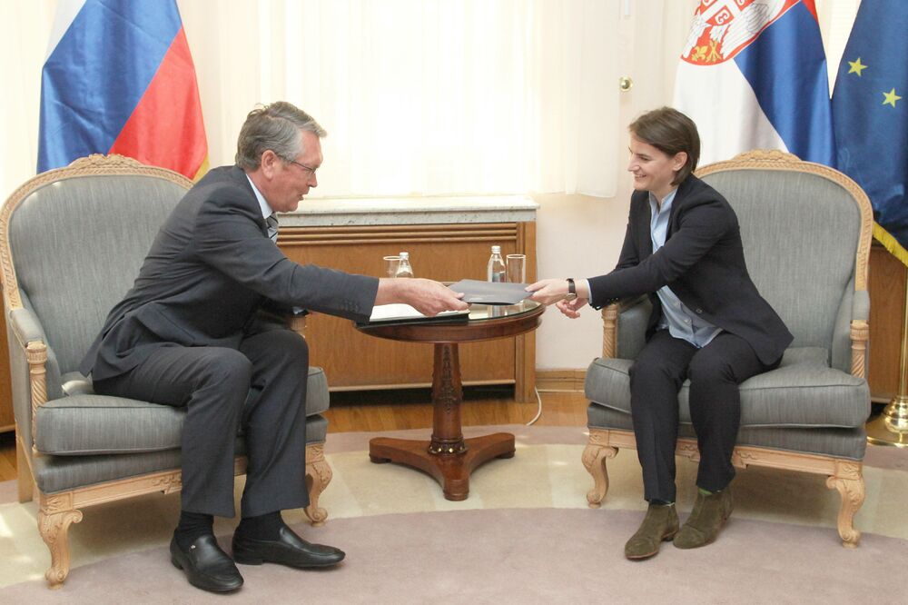 Aleksandar Čepurin, Ana Brnabić, Foto: Betaphoto