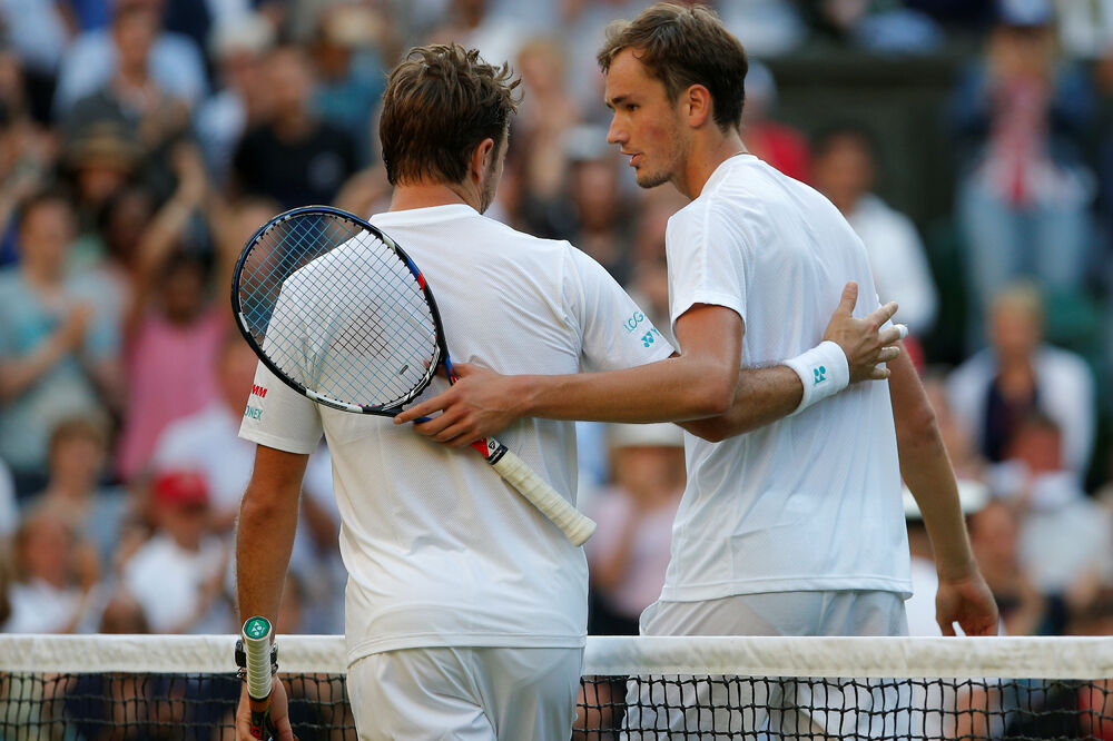 Sten Vavrinka i Danil Medvjedev, Foto: Reuters