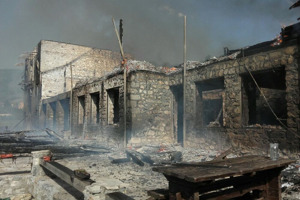 požar, Kula Damjanova, Foto: Služba zaštite i spašavanja Berane