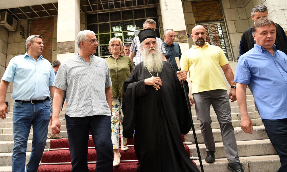 Amfilohije, Andrija Mandić, Nebojša Medojević