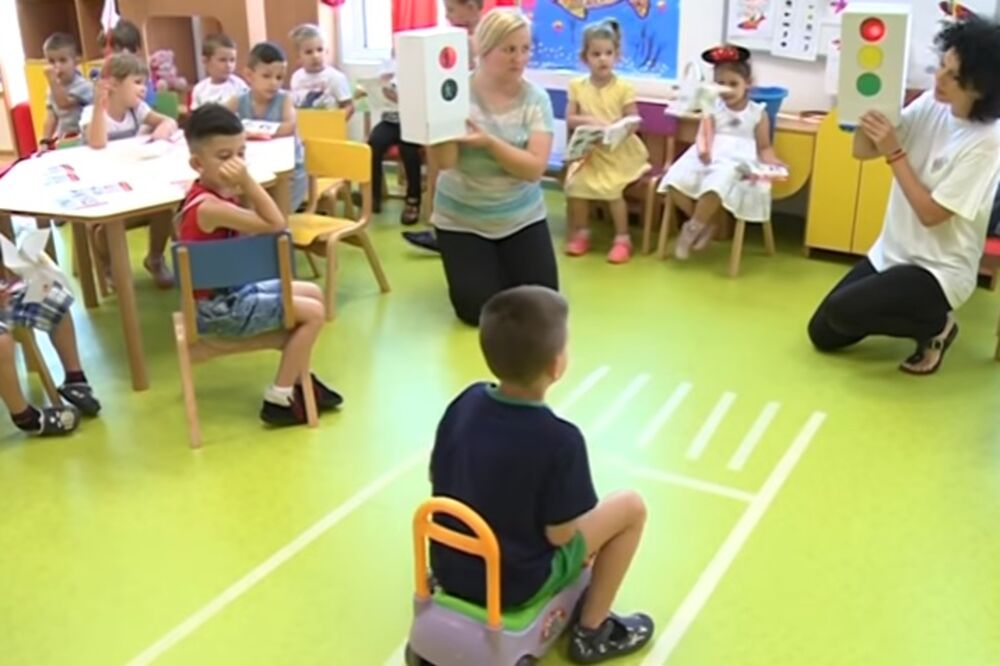 Djeca, radionica o saobraćaju, Foto: Screenshot (TV Vijesti)