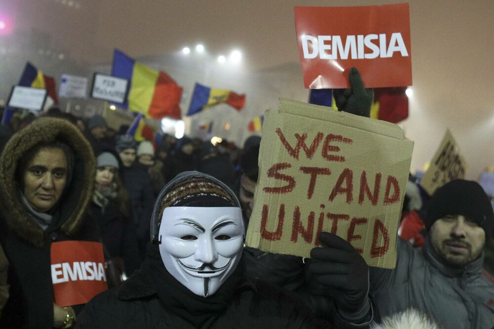 Bukurešt, protest, Foto: Reuters