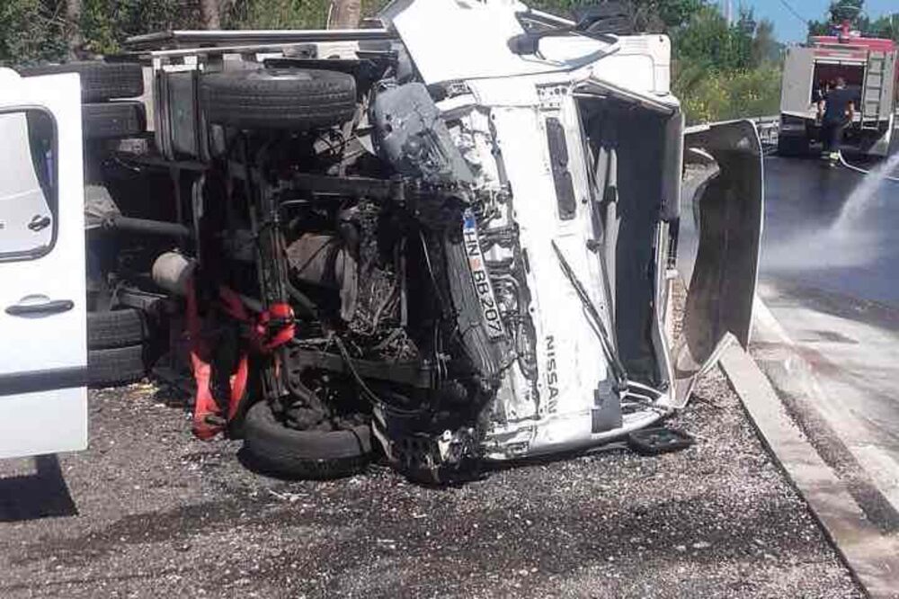 sudar kamiona, Lapčići, Foto: Vuk Lajović