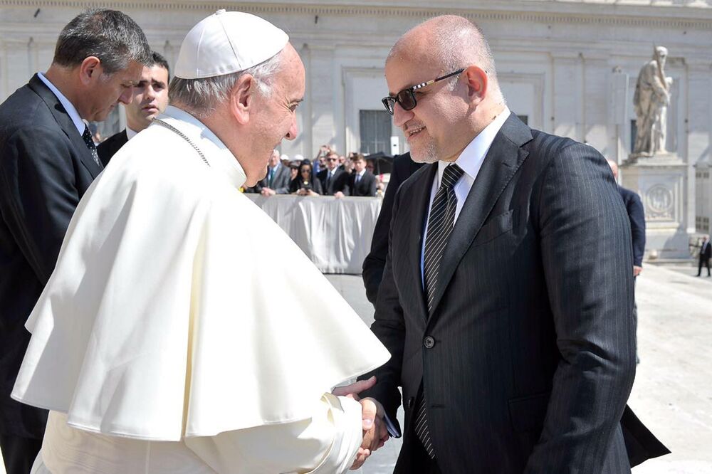 papa Franjo, Srđan Darmanović, Foto: Mvp.gov.me
