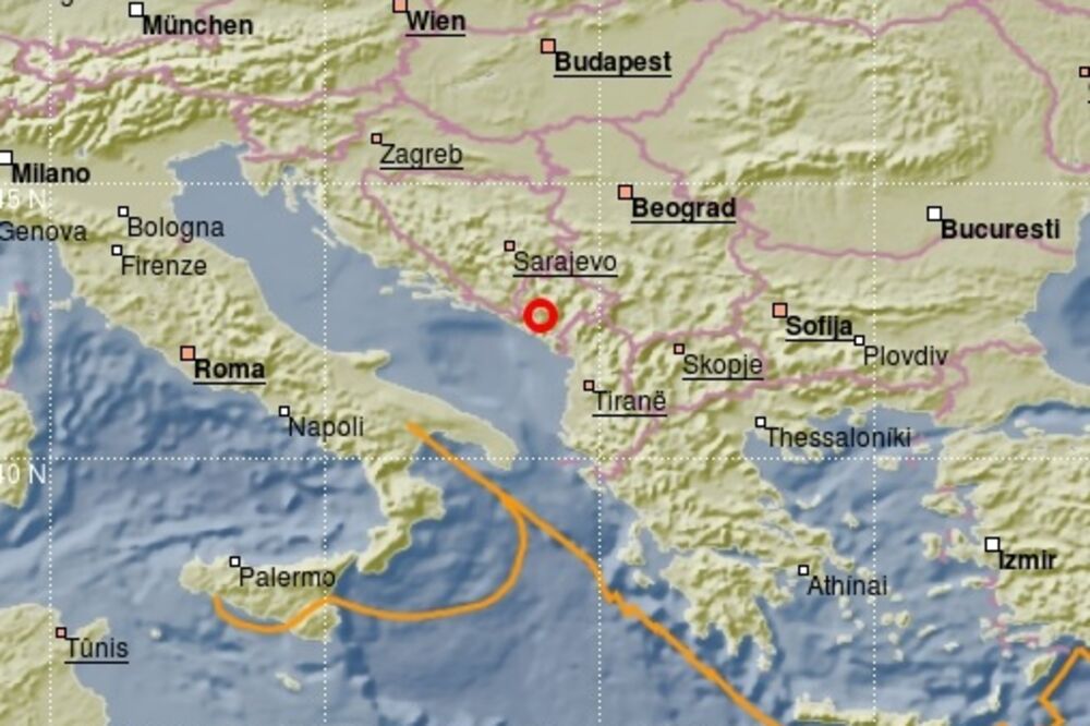 zemljotres, Foto: Seismo.co.me