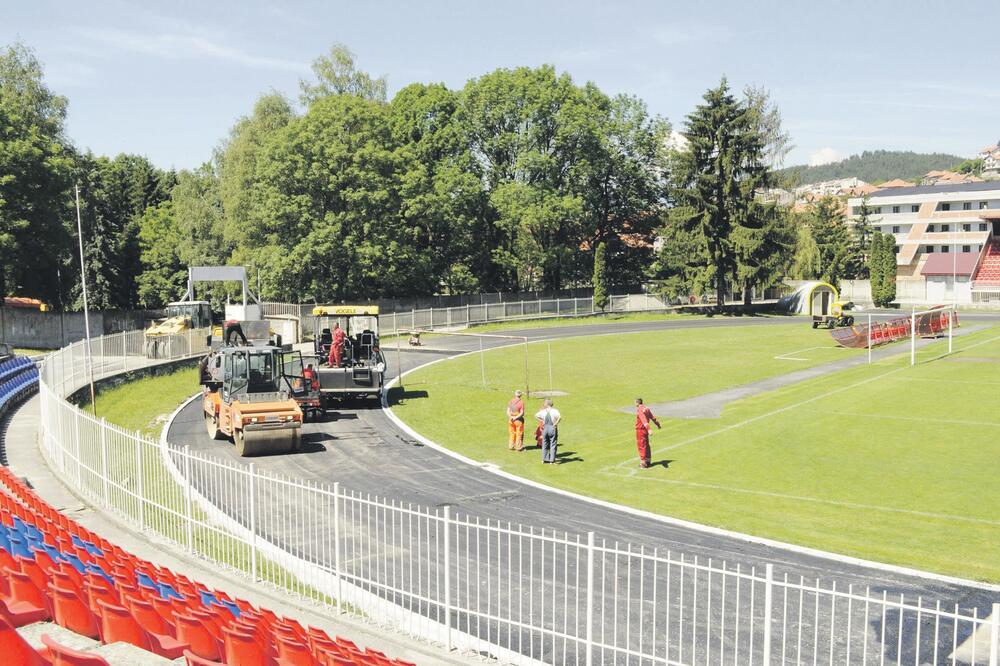 stadion Pljevlja tartan, Foto: Goran Malidžan