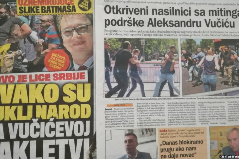 nasilje nad novinarima Srbija, Foto: Slobodnaevropa.org