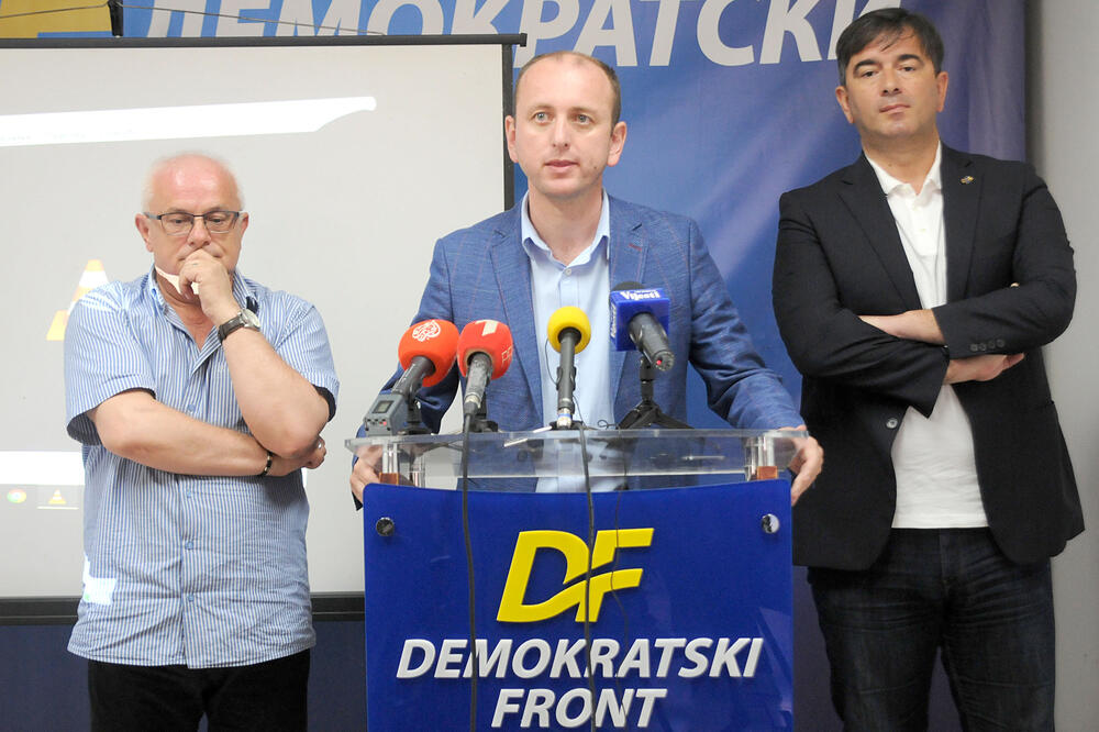 Emilo Labudović, Milan Knežević, Nebojša Medojević, Foto: Zoran Đurić