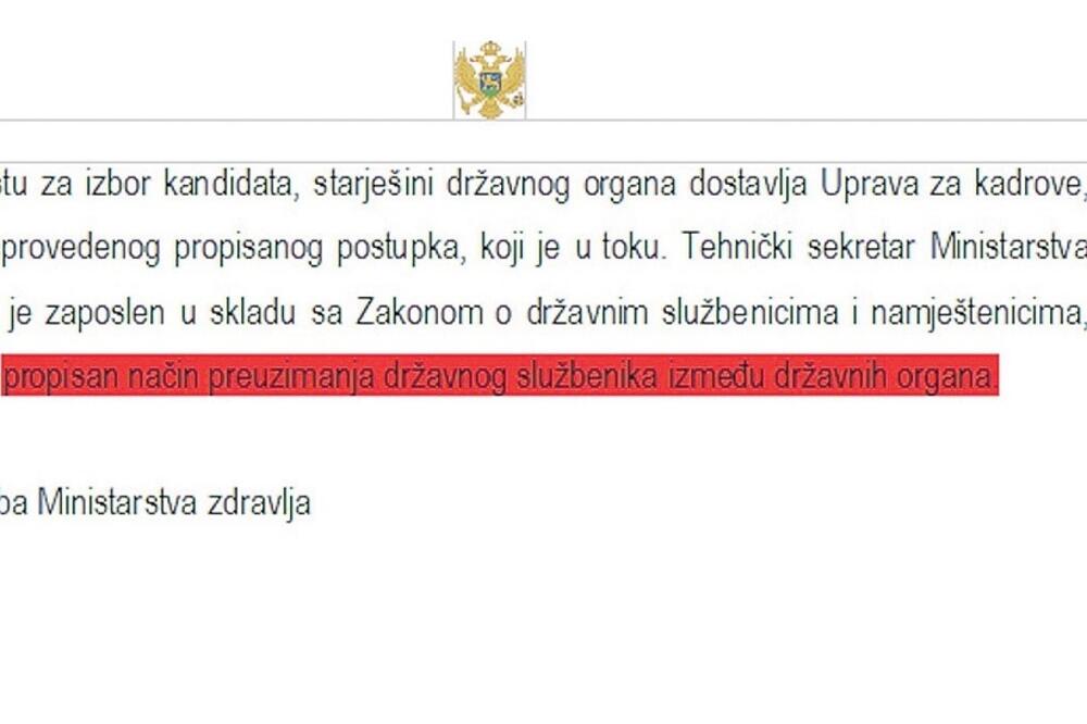 Ministarstvo zdravlja, Foto: Vijesti