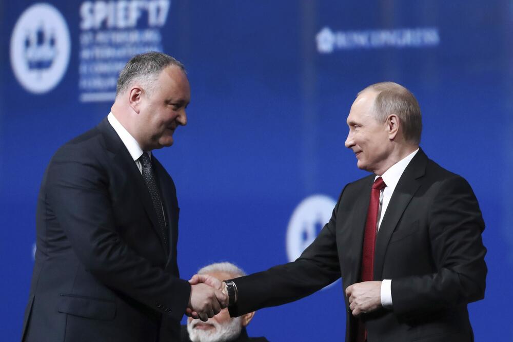 Igor Dodon, Vladimir Putin, Foto: Reuters