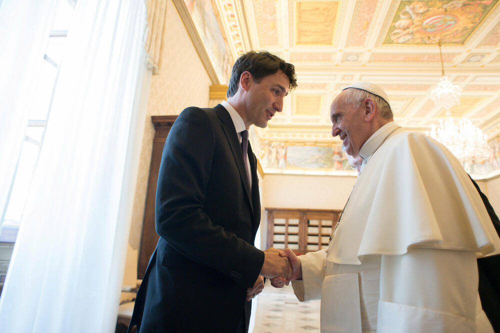 Džastin Trudo, Papa Franjo, Foto: Reuters