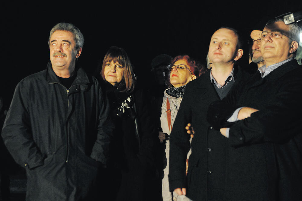 Momir Bulatović, Milan Knežević, Andrija Mandić, Foto: Boris Pejović