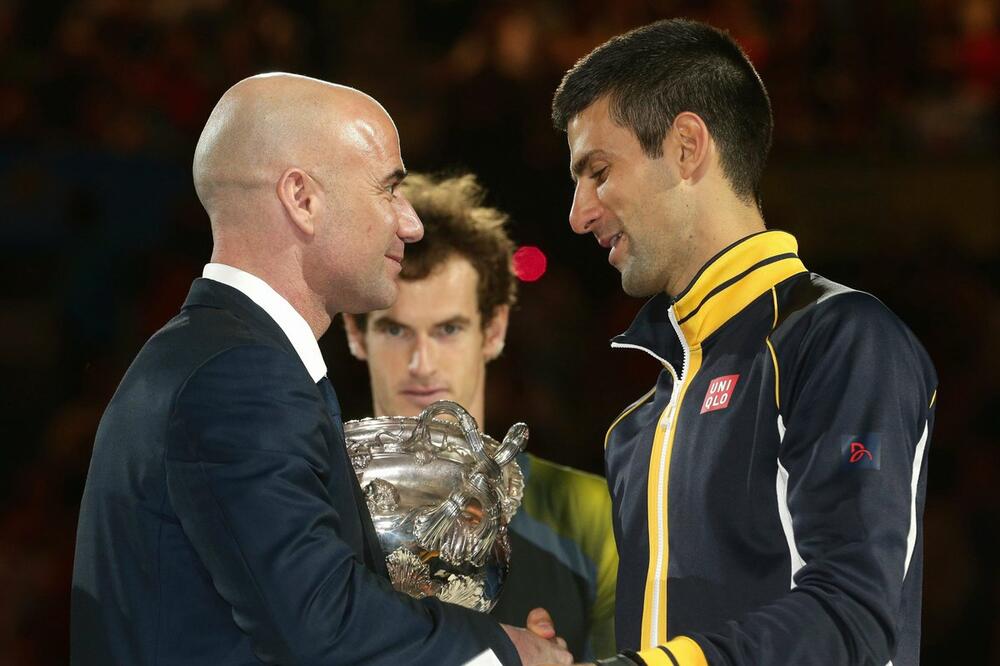 Andre Agasi i Novak Đoković, Foto: Twitter