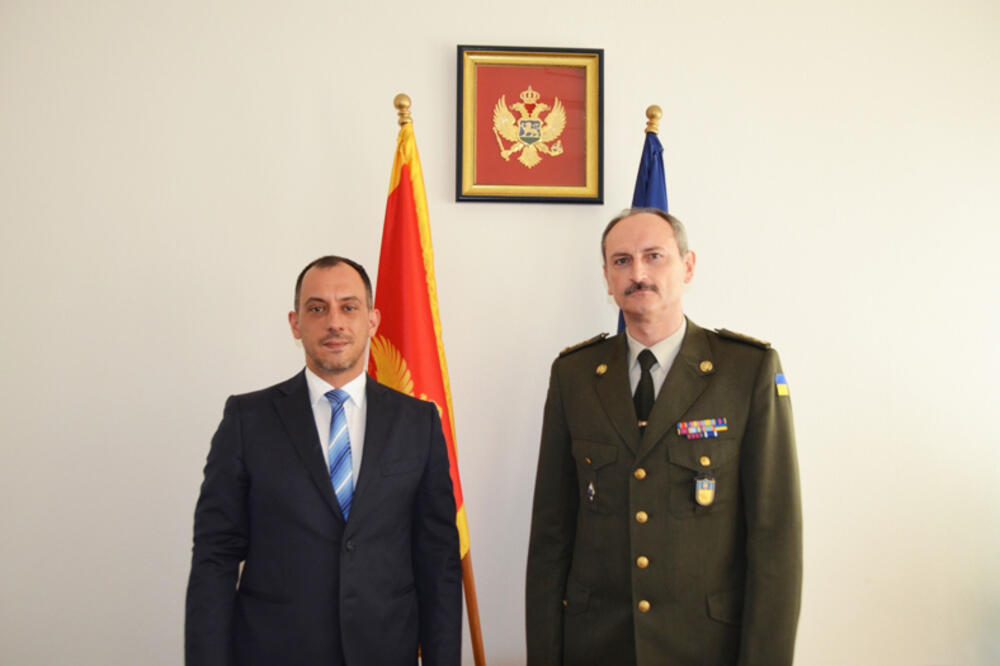 Andrej Mirošnjičenko  Ivica Ivanović, Foto: Ministarstvo odbrane Crne Gore