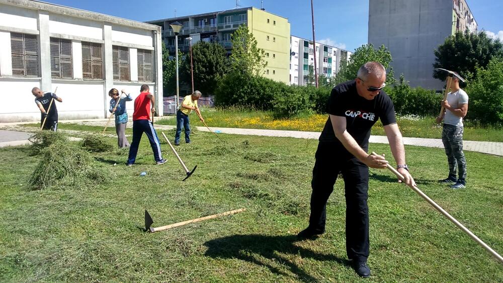 uređenje dvorišta Filozofski fakultet
