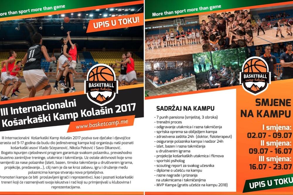 Košarkaški kamp Kolašin, Foto: Basket Kamp Kolasin