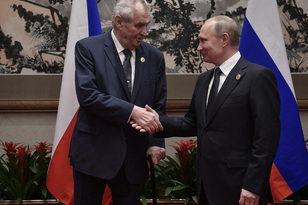 Miloš Zeman, Vladimir Putin, Foto: Beta