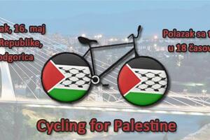 Podgorica: Biciklistička vožnja za solidarost sa Palestinom