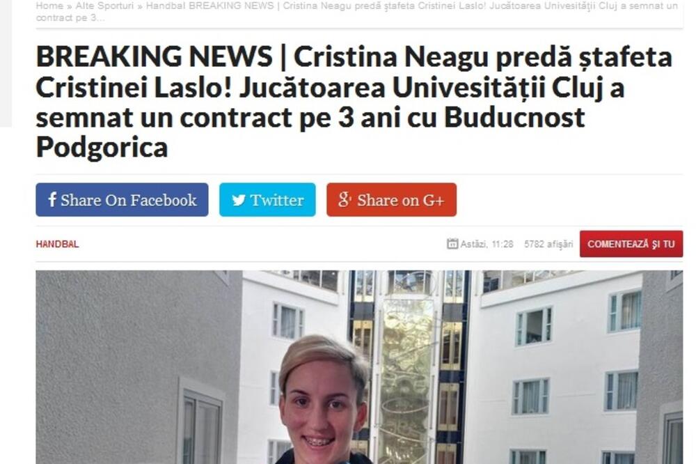 Kristina Laslo, Foto: Prosport.ro