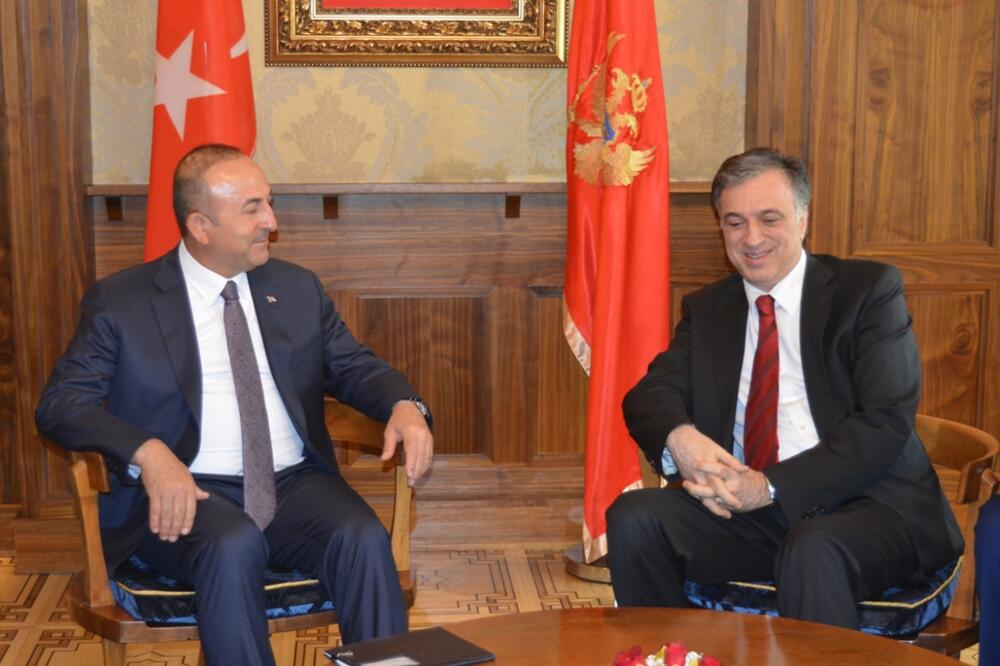 Mavlut Čavušoglu, Filip Vujanović, Foto: Kabinet predsjednika Crne Gore