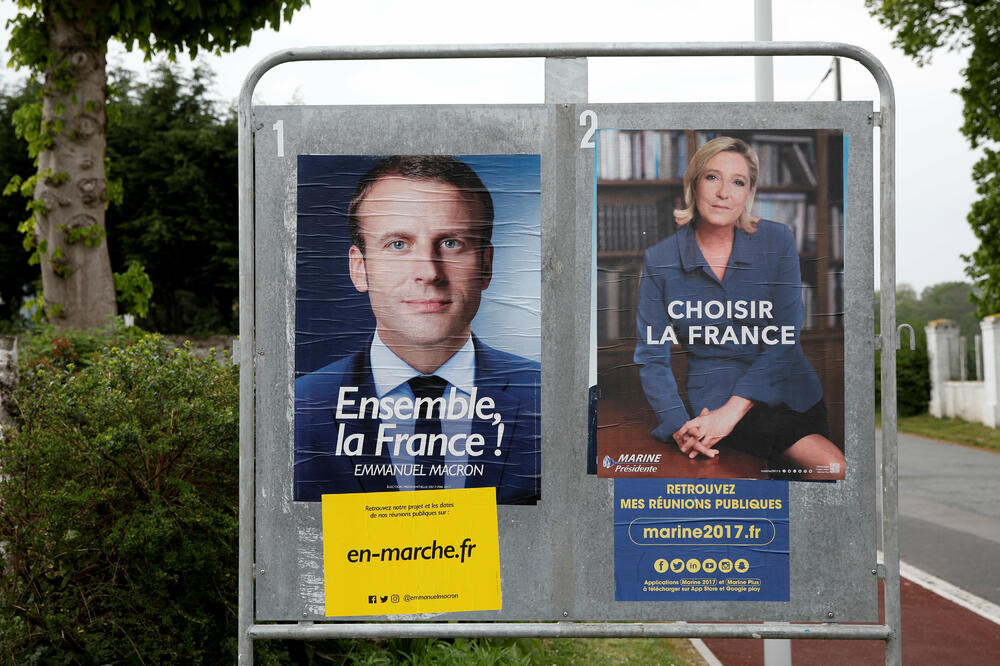 Makron Le Pen, Foto: Reuters