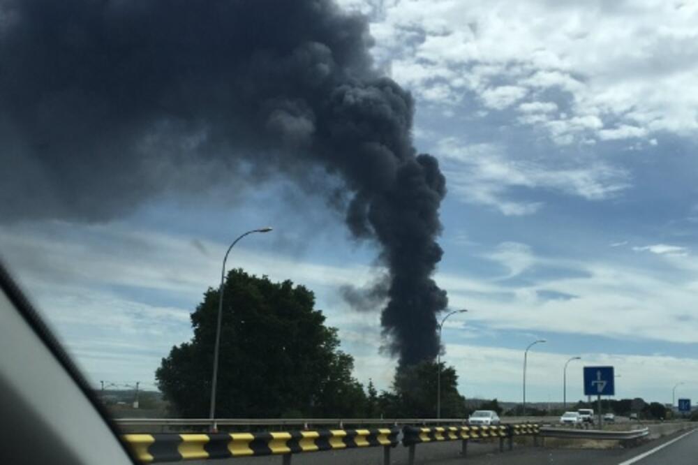 Madrid, dim, eksplozija, Foto: Twitter