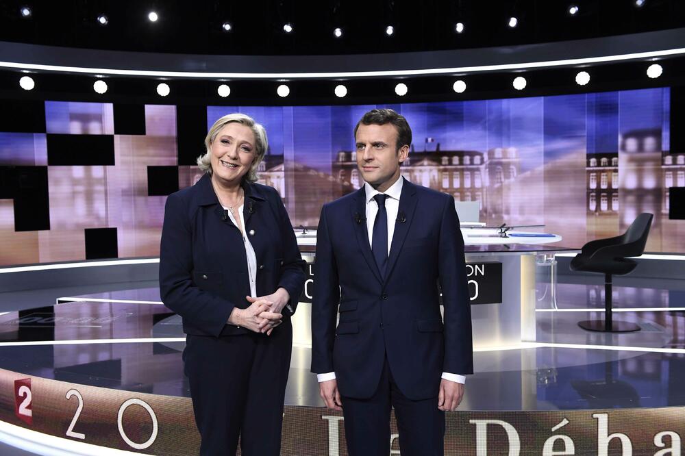 Marin Le Pen, Emanuel Makron, Foto: Reuters
