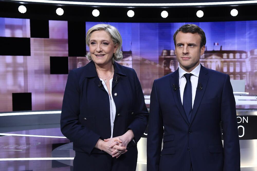 Marin Le Pen, Emanuel Makron, Foto: Reuters