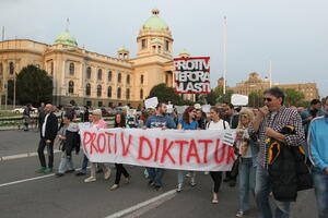 U Beogradu održan 31. protest Protiv diktature
