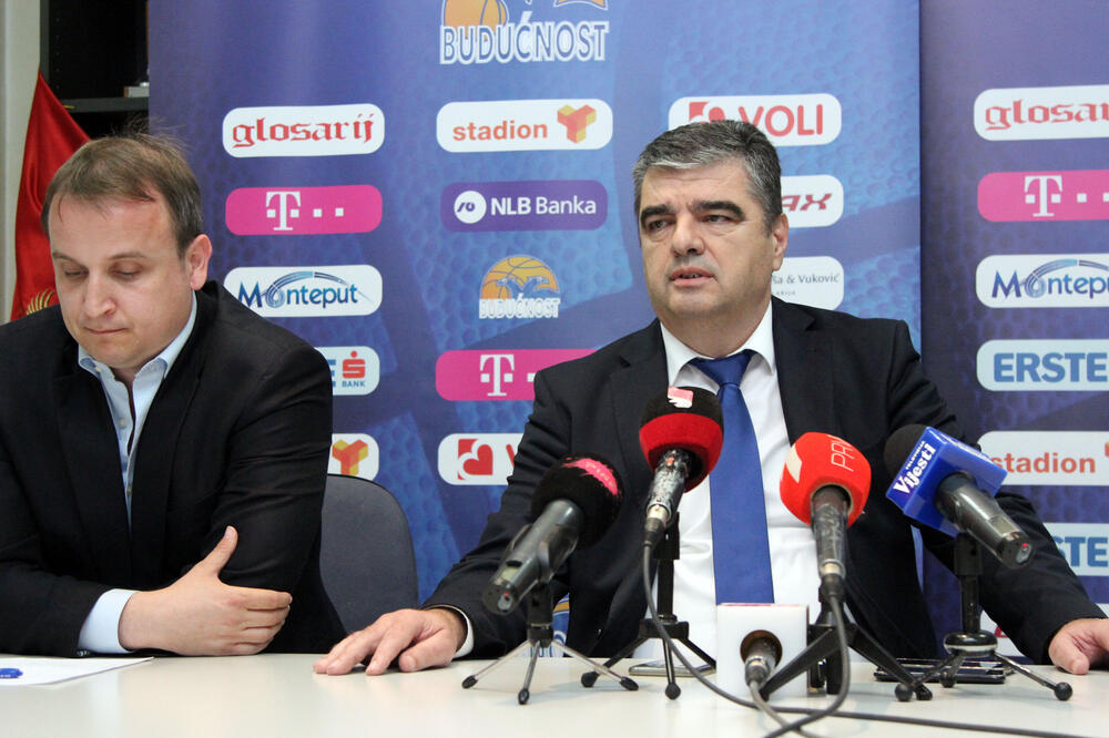 Slavko Radulović i Marko Šegerec KK Budućnost Voli, Foto: Filip Roganović