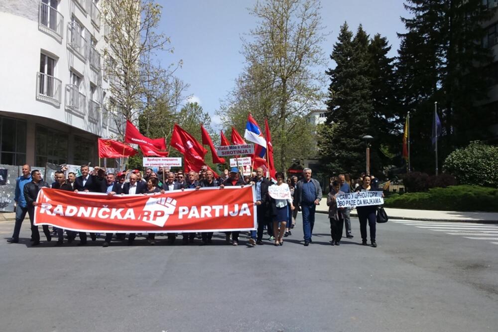 Prvi maj protest, Radnička partija, Foto: Svetlana Mandić