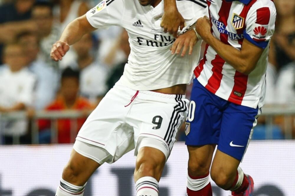 Real - Atletiko, Benzema i Huanfran, Foto: Reuters
