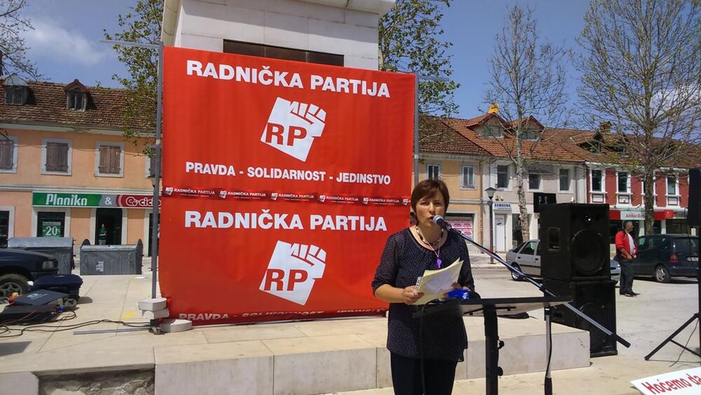 Prvi maj protest, Radnička partija, Željka Savković