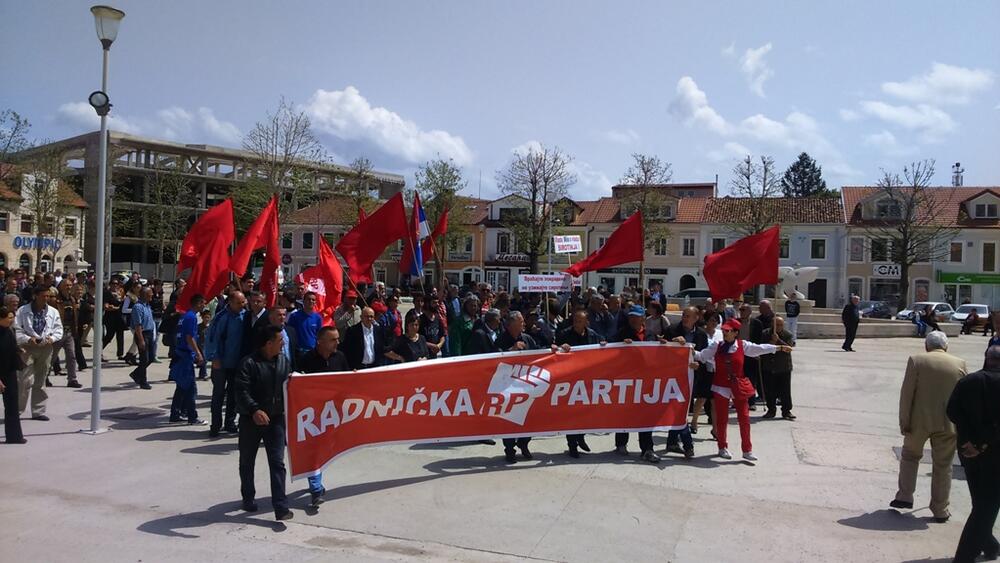 Prvi maj protest, Radnička partija