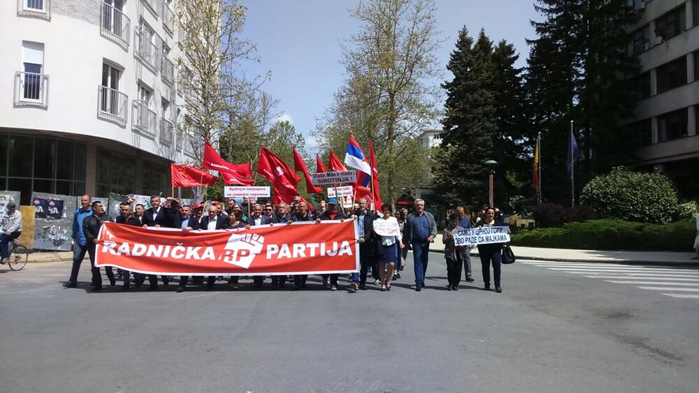 Prvi maj protest, Radnička partija