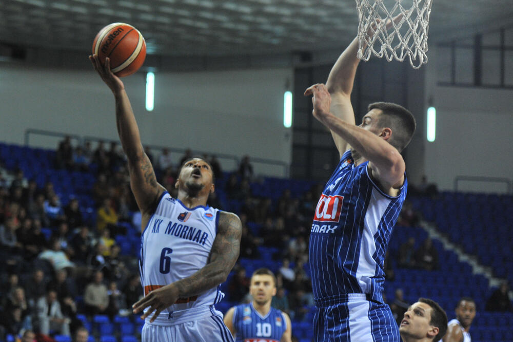 KK Budućnost Voli - KK Mornar, Foto: Savo Prelević