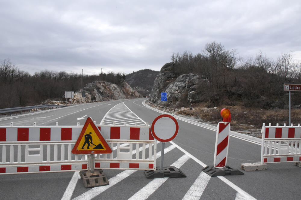 Radovi na putu Podgorica-Cetinje, Foto: Boris Pejović