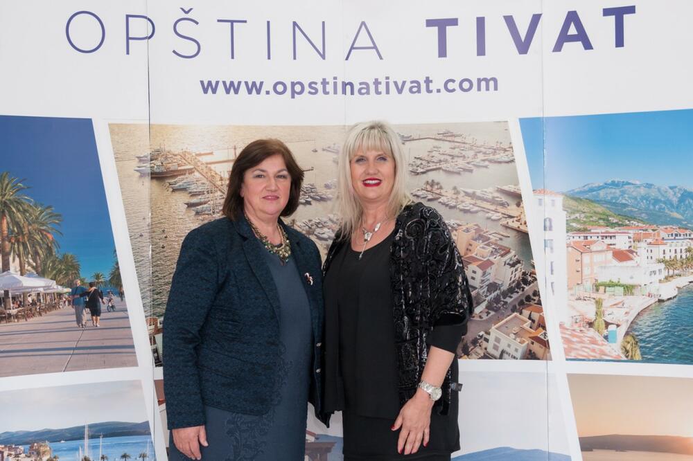 Marija Vučinović, Snežana Matijević, Foto: Opština Tivat