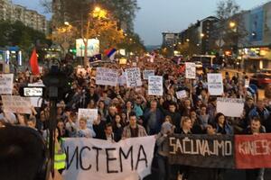 Protest i u Novom Sadu: Ne odustaju od zahtjeva "do samog kraja"