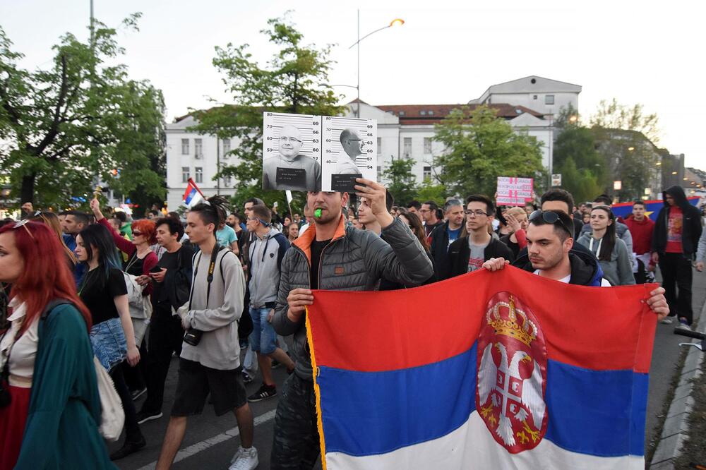 Beograd, protest, Foto: Beta-AP