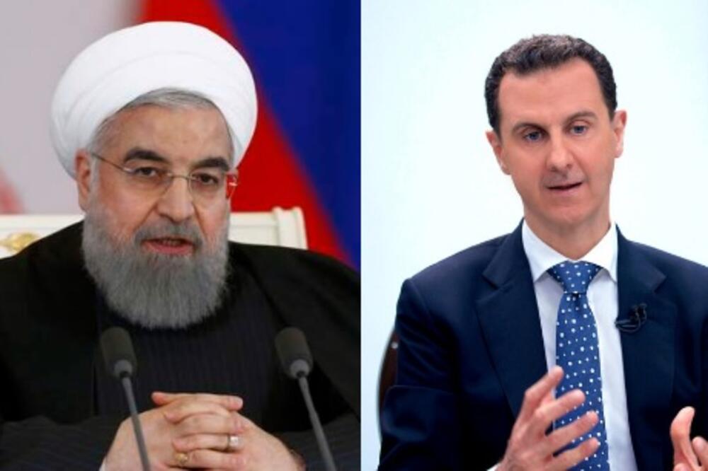 Hasan Ruhani, Bašar al Asad, Foto: Reuters