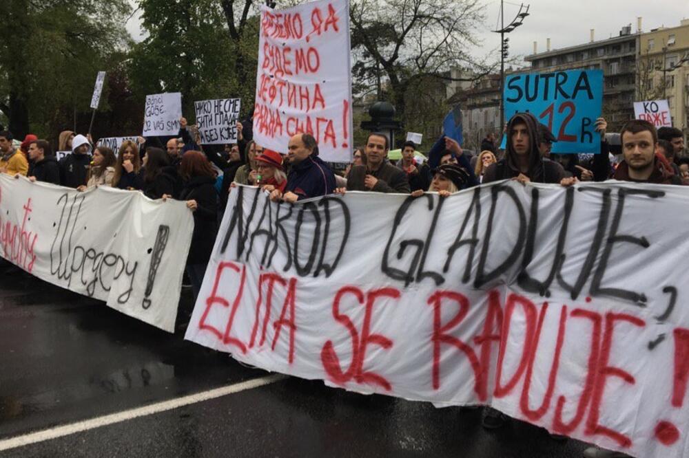 protest Beograd, Foto: Twitter