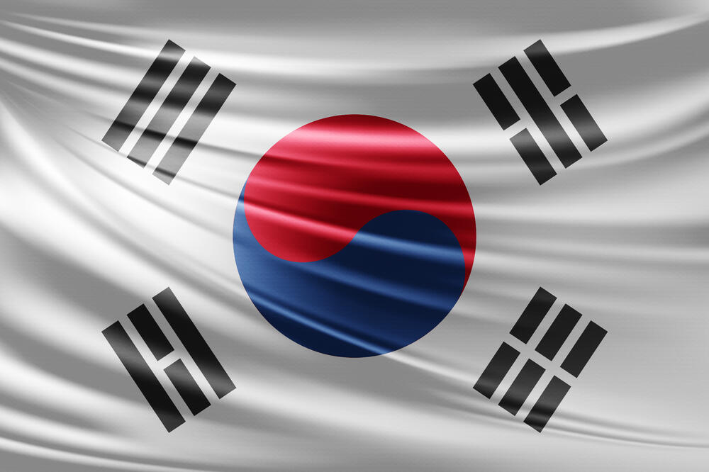 Južna Koreja zastava, Foto: Shuterstock