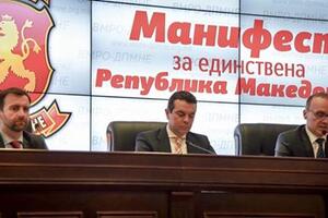 VMRO DPMNE predožio Manifest "Za jedinstvenu Makedoniju"; SDSM:...